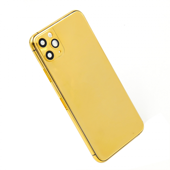 For iPhone 11 Pro Max 24K Gold Plated Housing Replacement Cover